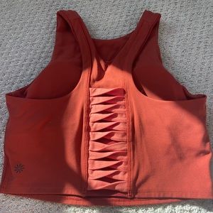Atheltica cropped tank top with built in bra